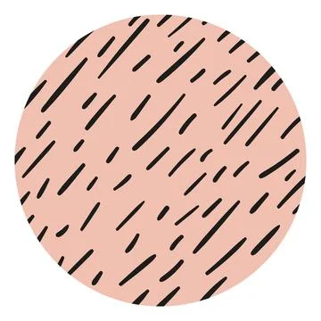Set of round abstract shapes, backgrounds, patterns, icons for social networks Illustrazione stock