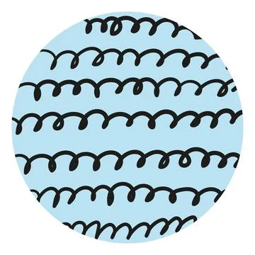 Set of round abstract shapes, backgrounds, patterns, icons for social networks Stock Illustration