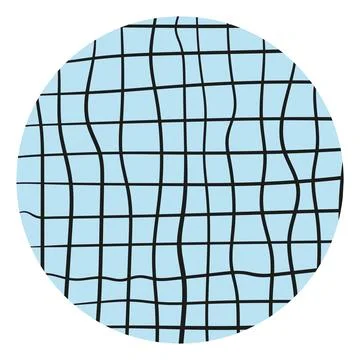 Set of round abstract shapes, backgrounds, patterns, icons for social networks Stock Illustration