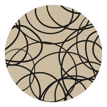 Set of round abstract shapes, backgrounds, patterns, icons for social networks Stock Illustration