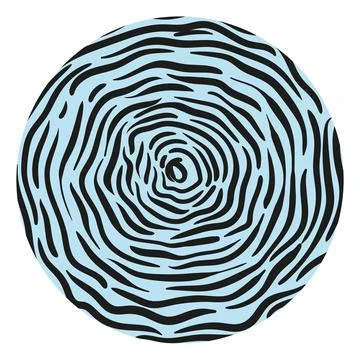 Set of round abstract shapes, backgrounds, patterns, icons for social networks Illustrazione stock