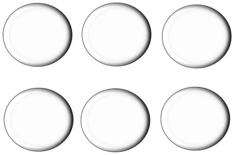 Set of round buttons, Stock-Illustration