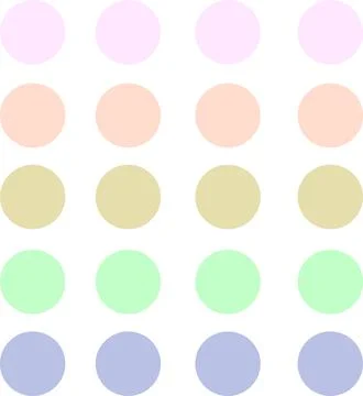 A set of round elements for a daily planner Illustrazione stock