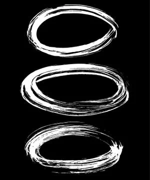 Set of round grunge vector frames. Grunge background Illustrazione stock