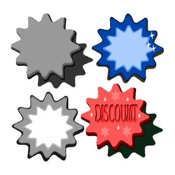 Set of round shapes (eps) Stock Illustration