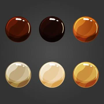 Set of round volume buttons Stock Illustration