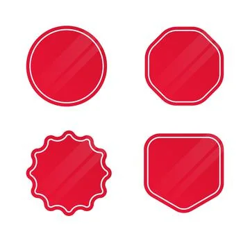 Set of rounded bubbles background for sales text Stock Illustration