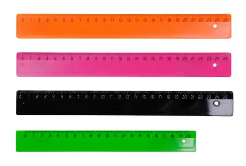 Set of rulers Stock Photos