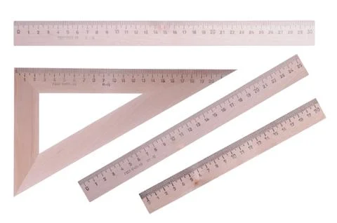 Set of rulers Stock Photos