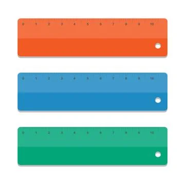 Set rulers. Vector illustration Stock Illustration