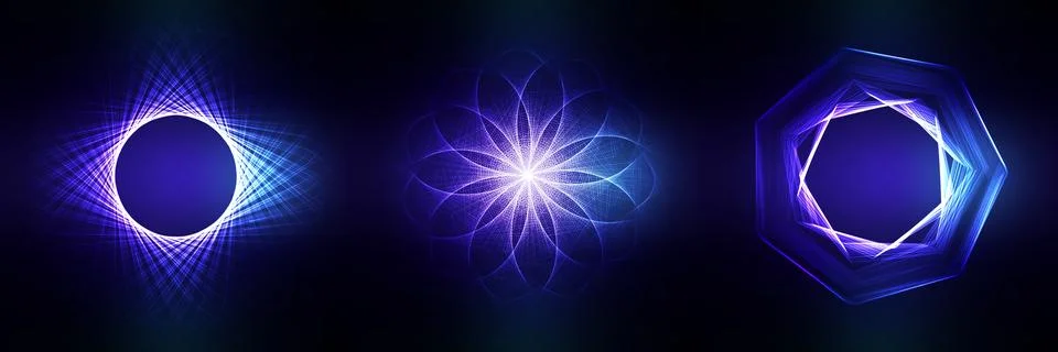 Set of Sacred geometry Stock Illustration