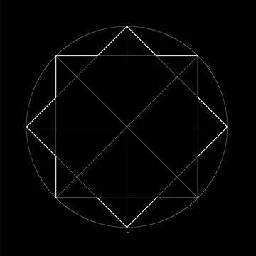 Set of sacred geometry. Vector Illustration isolated on white. Sacred geometry Stockillustratie