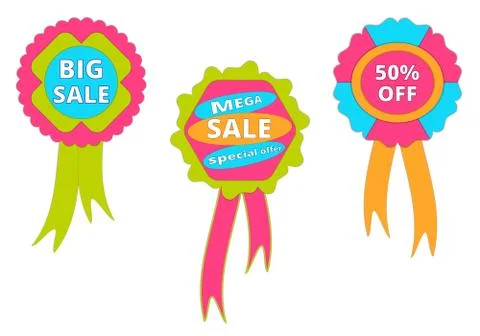 Set sale Stock Illustration