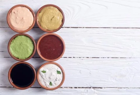 Set of sauces Stock Photos