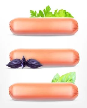 Set of sausages Stock Illustration