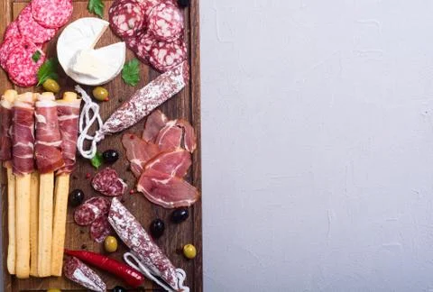 Set of sausages Stock Photos