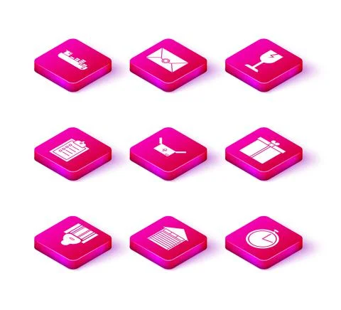 Set Scanner scanning bar code, Closed warehouse, Verification of delivery list Stock Illustration