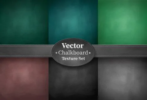 Set of school chalkboard backgrounds Stock Illustration
