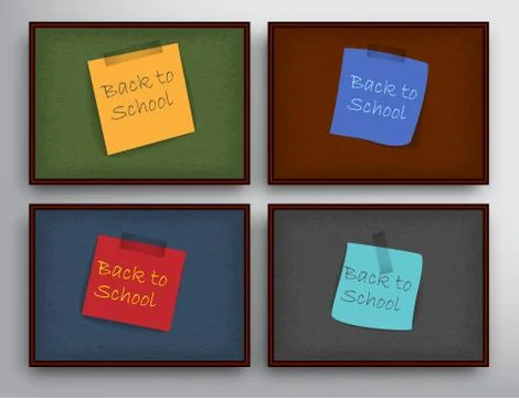 Set of school elements Illustrazione stock