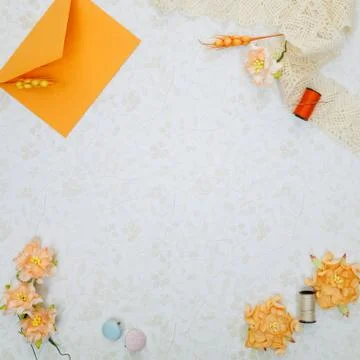 Set of scrapbooking materials Stock Photos