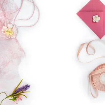 Set of scrapbooking materials Stock Photos