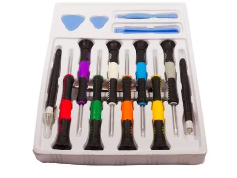 Set of screw-drivers Stock Photos