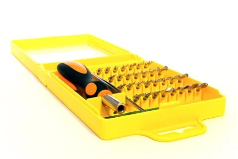 Set of screw-drivers Stock Photos