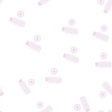 Set screw glyph seamless pattern Stock Illustration