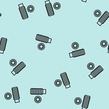 Set screw line seamless pattern Stock Illustration