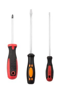 Set of screwdrivers Stock Photos