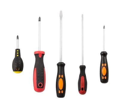 Set of screwdrivers Stock Photos