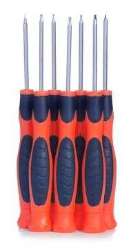 Set of screwdrivers Stock Photos
