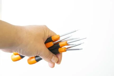 Set of Screwdrivers Stock Photos