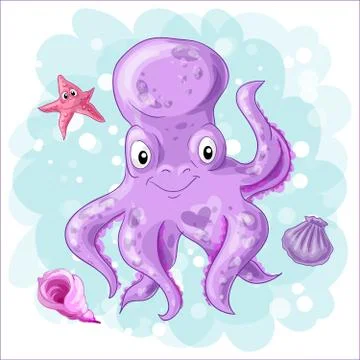 Set on a sea theme Stock Illustration