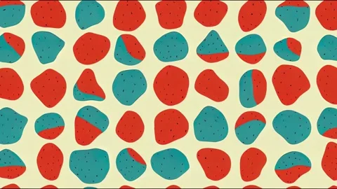 A set of seamless animations about the game poppy Stock Footage 220118537