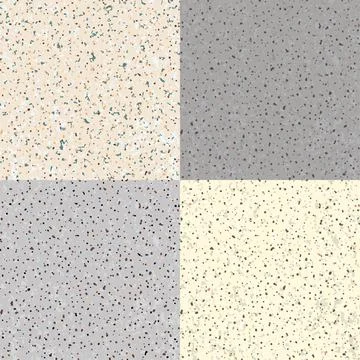 Set Seamless Flecked Stone Texture Stock Illustration