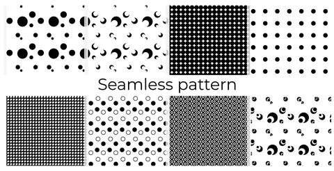 Set of seamless pattern Abstract ornament for designer wallpaper, prints. T.. 스톡 일러스트