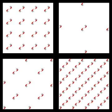 Set. seamless pattern Football ball Stock Illustration