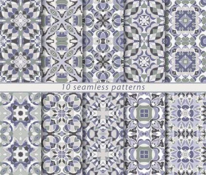 Set of seamless pattern 스톡 일러스트