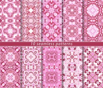 Set of seamless pattern 库存插图