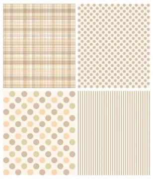 Set of seamless patterns Stock Illustration