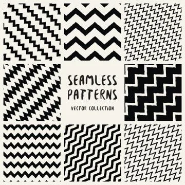 Set of seamless patterns Illustrazione stock