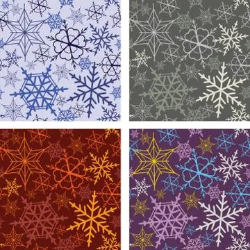 Set of seamless patterns Stock Illustration