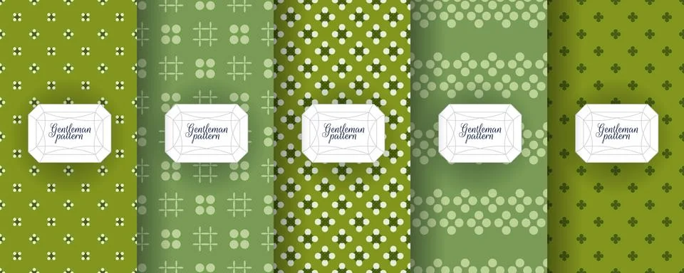 Set of seamless patterns for men s clothing, ties, tuxedos Stock Illustration