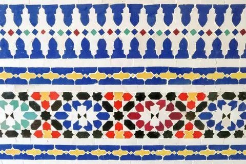 Set of seamless patterns, photo as background Stock Photos
