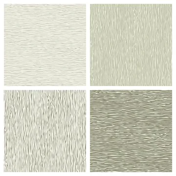 Set of seamless patterns with wooden texture.  Stock Illustration