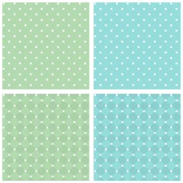 Set of Seamless Retro Textures Stock Illustration