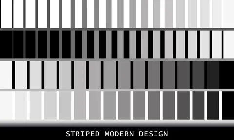 Set of seamless striped patterns, textures. Vector Stock Illustration