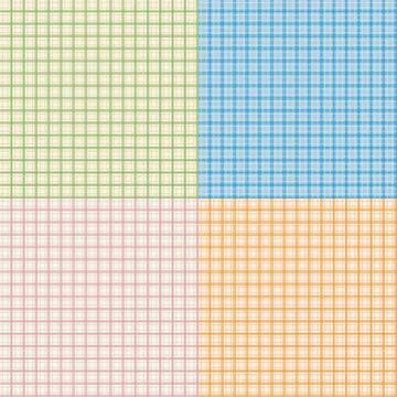 Set of seamless tartan pattern. Vector Stock Illustration