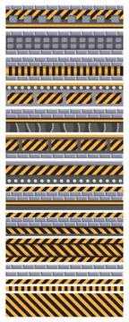 A set of seamless textures. Stock Illustration